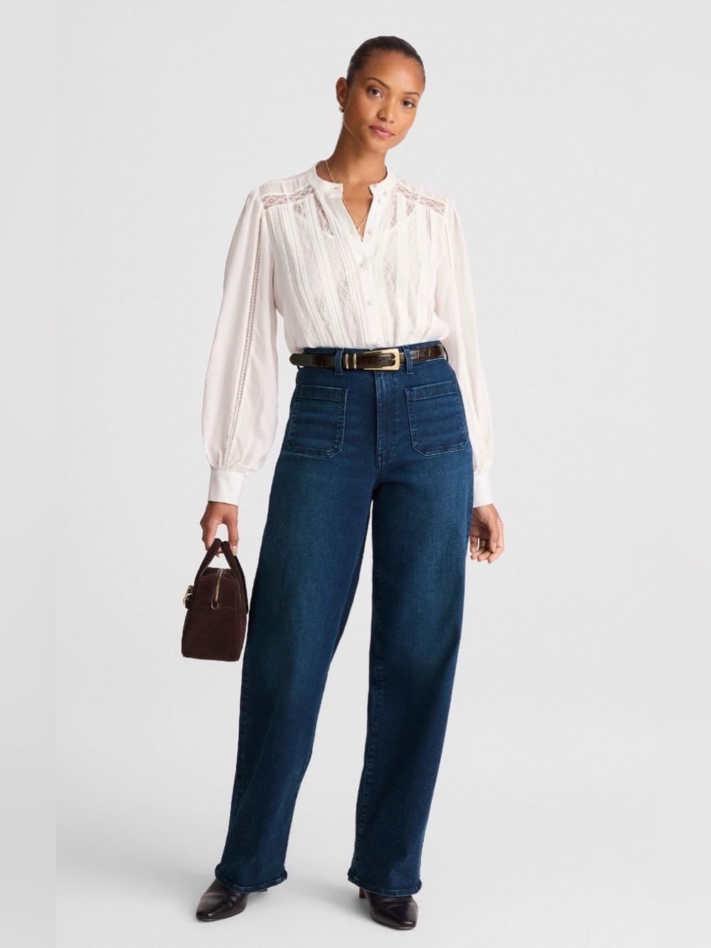 Madewell Curvy Emmett Wide-Leg Jean